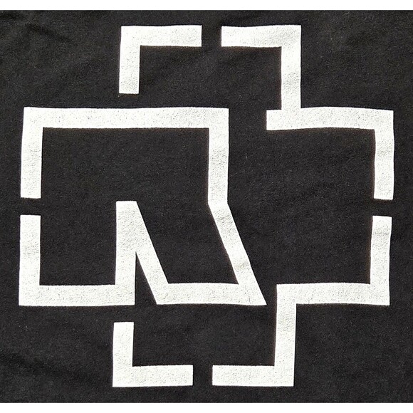 Rammstein Shirt Block White Line Logo XL Sleeveless Tank Industrial Metal READ - Picture 3 of 8